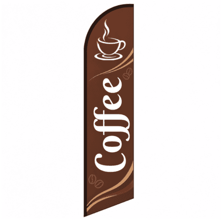 Coffee Feather Flag