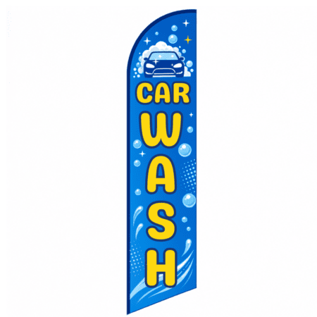 Car Wash Feather Flag